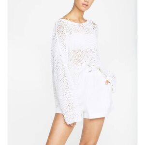 Mikoh Mehetia Long Sleeve Knit Sweater Top Bone Women's Size 2 or US M